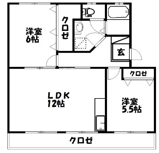 グリーンハイツ萩丘A 間取り図