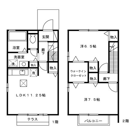 ブライティ 佐藤　Ｂ 間取り図