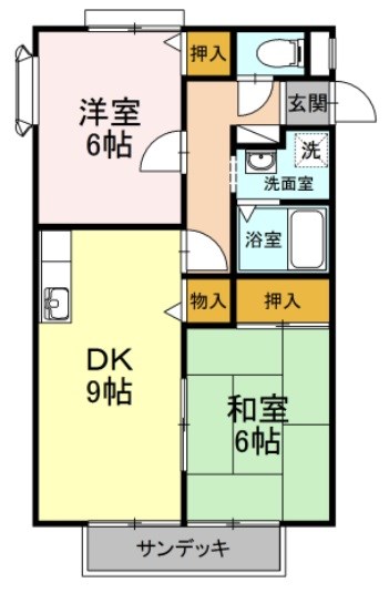 ビーライン山手 間取り図