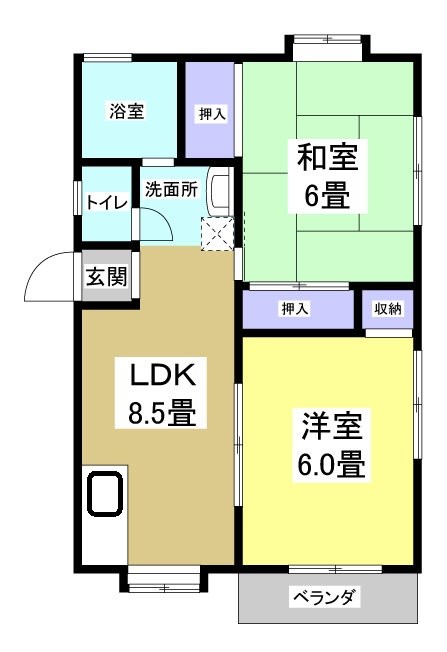 ソレアードIIDA Ⅰ 間取り