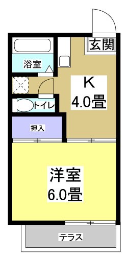 つつじヶ丘コーポ 203号室 間取り