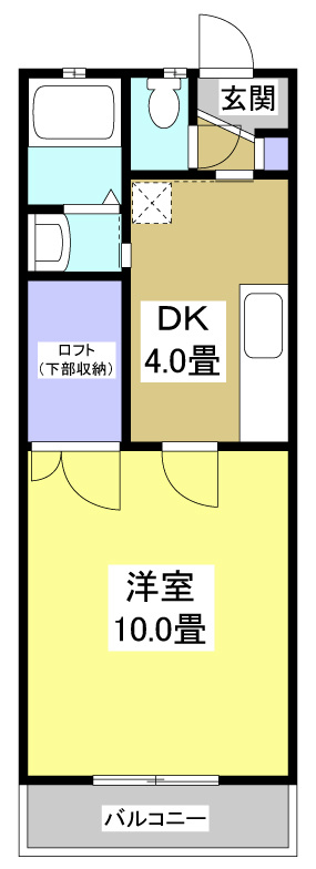 マイシティ若林 間取り図