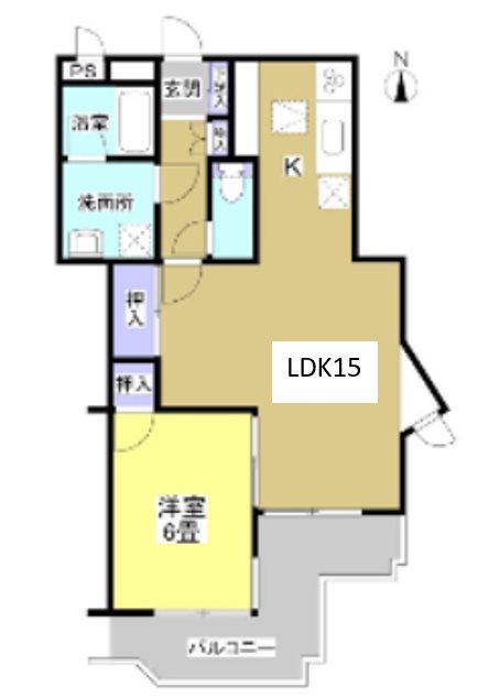 ミラクル西塚 204号室 間取り