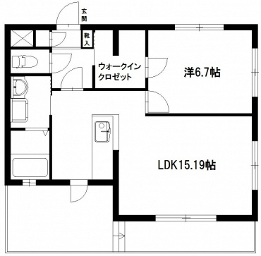 カシオペア 403号室 間取り