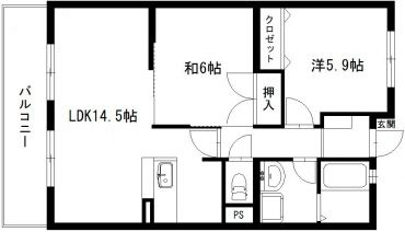 アルフィーネ曳馬野 202号室 間取り