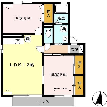 エストハウス　C 間取り図