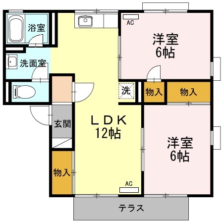 セジュールⅠ 間取り図