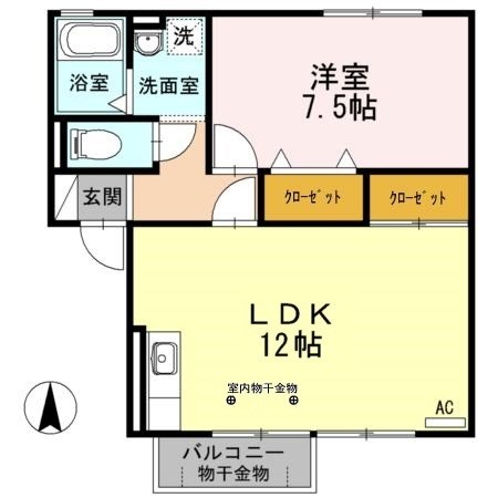 セジュールハヤシ 間取り図