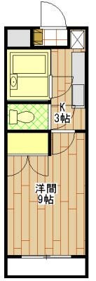 ユースＭ 405号室 間取り