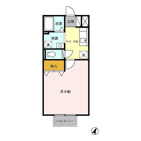 セントラルパーク・ウエスト 102号室 間取り