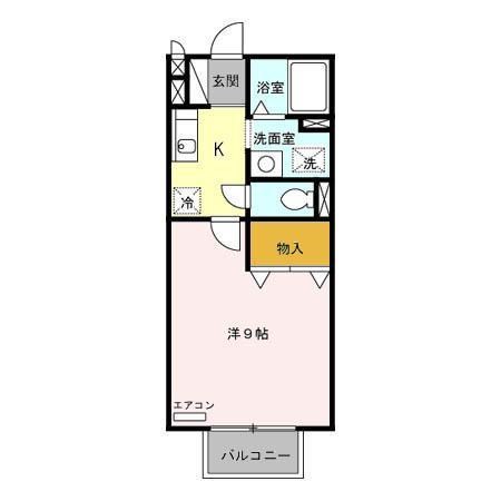 パークハウスヴェルデA Ａ201号室 間取り