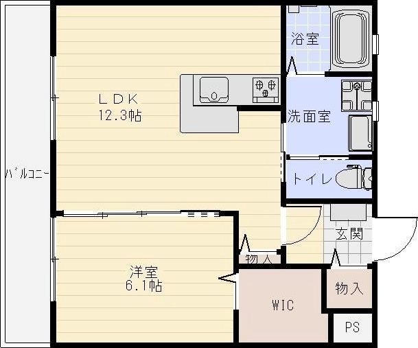 ル・リヴェール 303号室 間取り