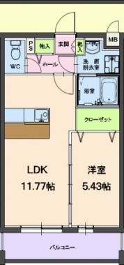 サンシャイン 301号室 間取り