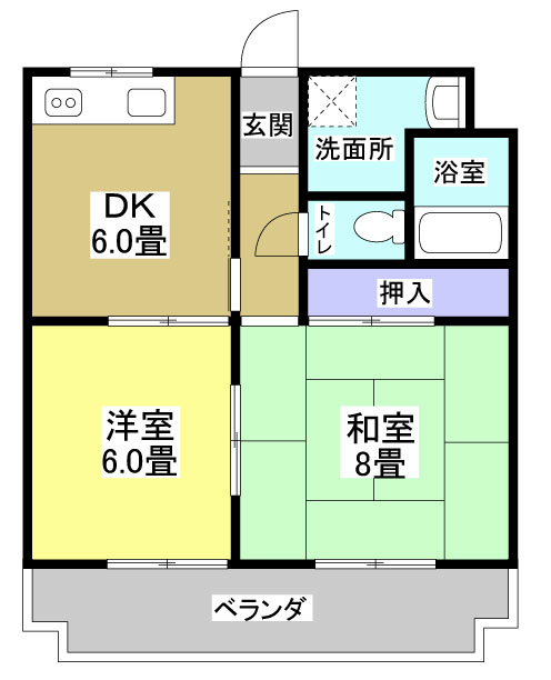 マンションロジュマンⅡ 間取り図