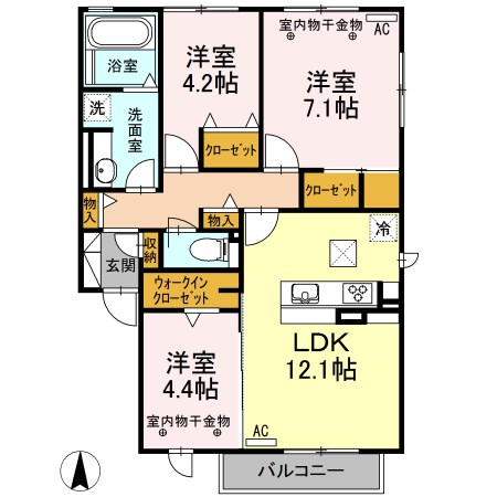 セジュール・S 間取り図