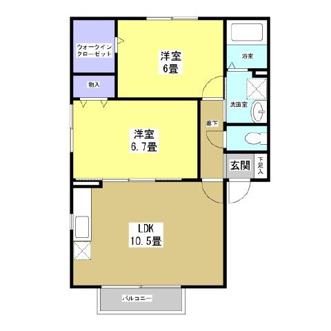 静岡県磐田市福田中島 間取り