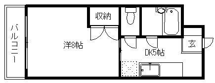 マンションリーフⅡ 105号室 間取り