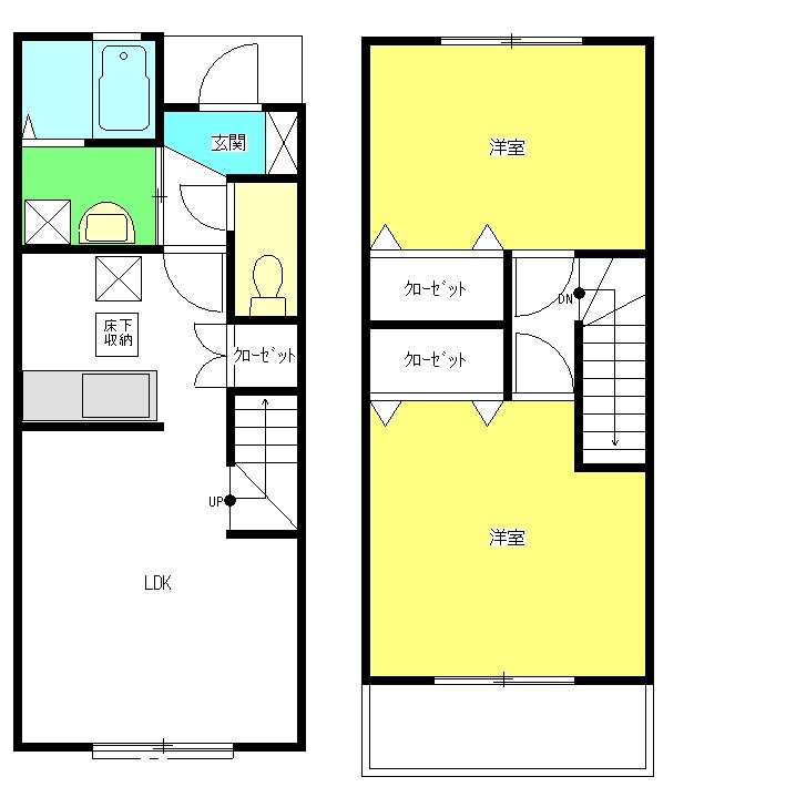 リバーサイドサンコー 101号室 間取り