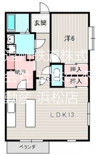 エヴァグリーン 201号室 間取り