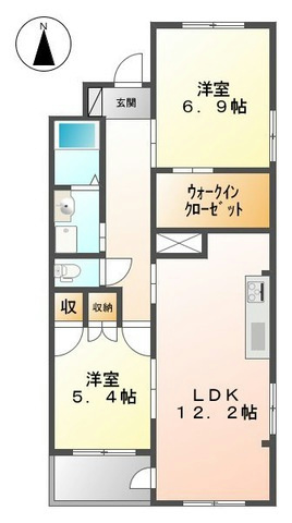 ラ・ファミーユ 間取り図