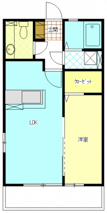 ドエル志都呂A 間取り図