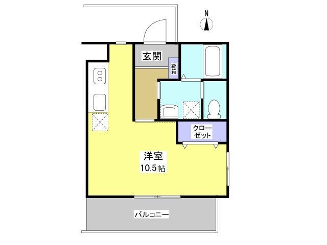 ハイツリベラ 205号室 間取り