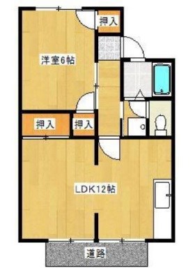 コーポ西尾 101号室 間取り