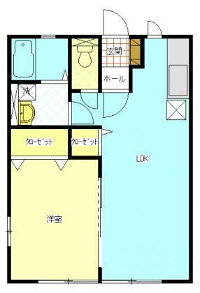 グランドソレーユ（中田島） 201号室 間取り