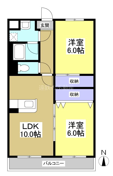 クラウディア Ⅱ 間取り図
