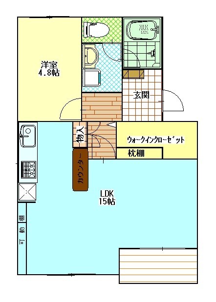 ハイツテクトピア掛川Ⅱ 間取り図