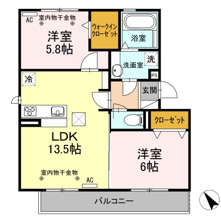 ラ・プランドール 間取り