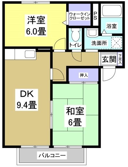 グランシャリオＣ 202号室 間取り