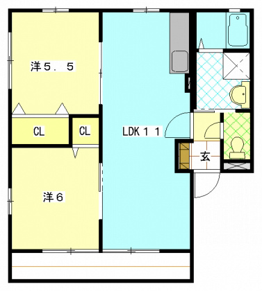 パティオA 間取り図