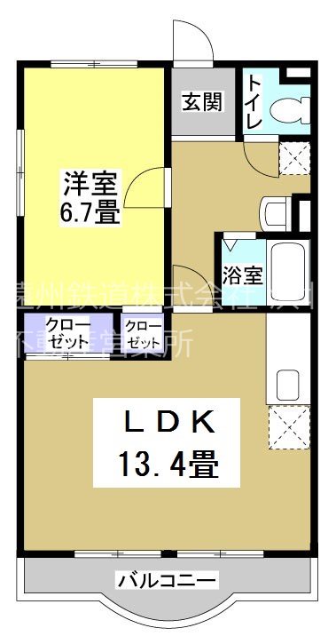 遠鉄ハイツ西ヶ崎Ｇ棟 間取り
