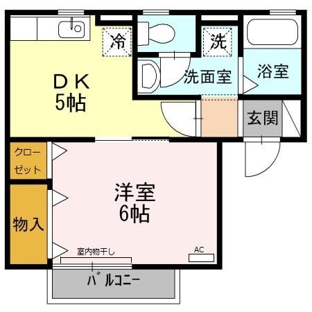 ファンテール　Ｂ 間取り