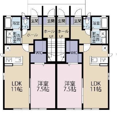 サンハイムA 間取り図