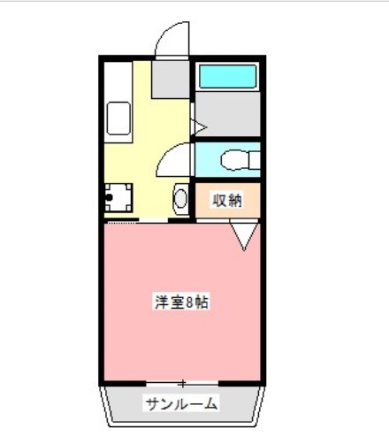 ドムスＣ 102号室 間取り