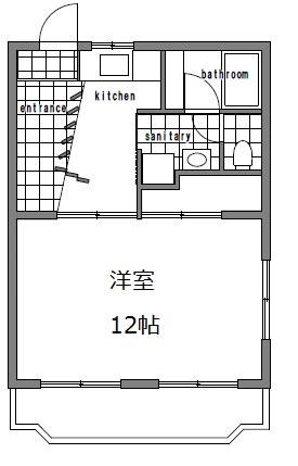 ルームミニオン　A 間取り図