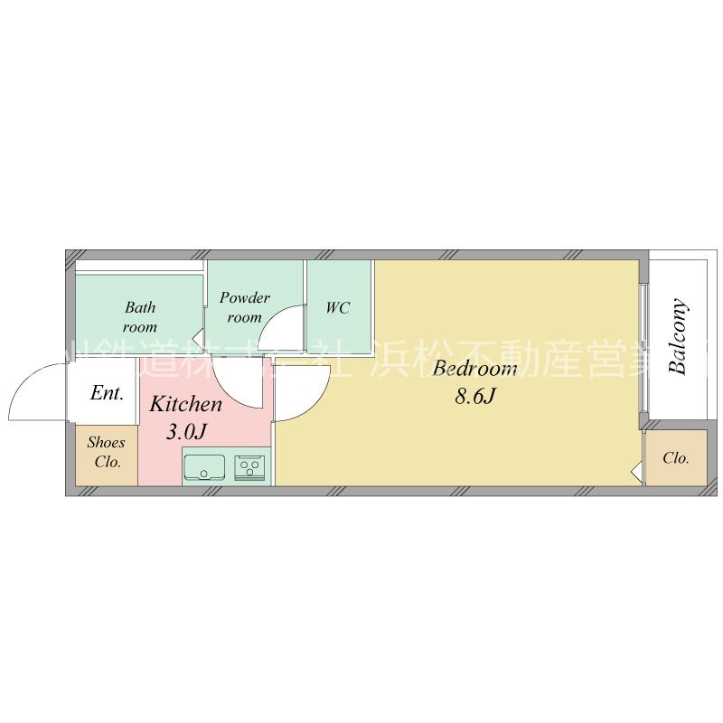 クレフラスト中島 103号室 間取り