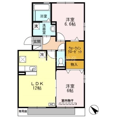 セジュール・フーキ　B 間取り