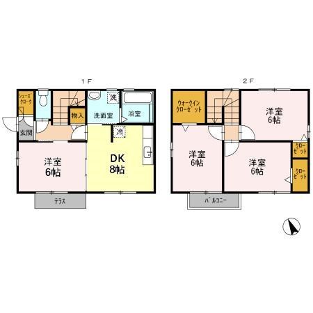 高林様貸家B棟 間取り