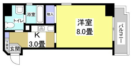 カーサ・ミラ北寺島 間取り図