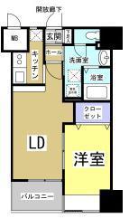 LaurelCourt常盤 703号室 間取り