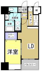 LaurelCourt常盤 203号室 間取り