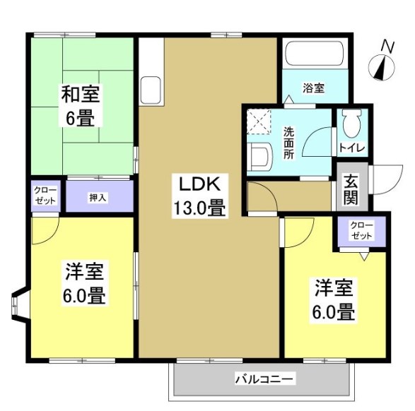 フレグランスタウン 間取り図