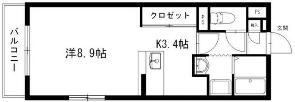 ヴァンベール 107号室 間取り