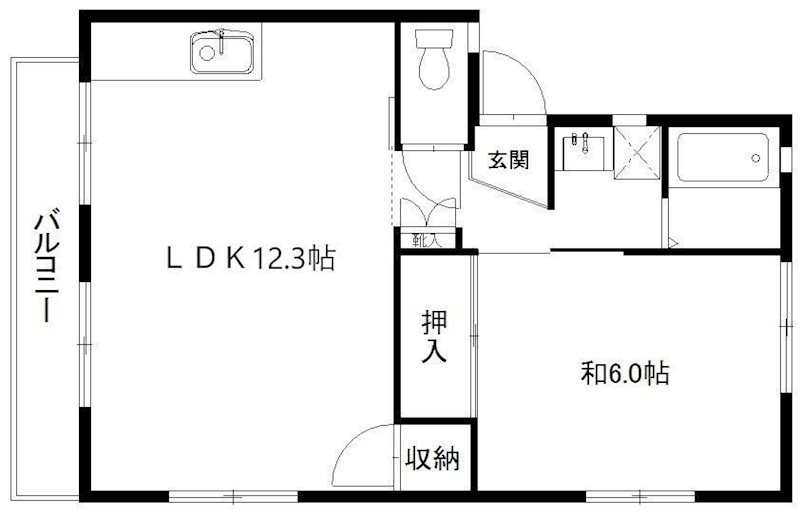 エスポワールⅠ 間取り図