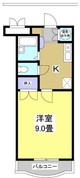 ヴァンヴェール花井 203号室 間取り