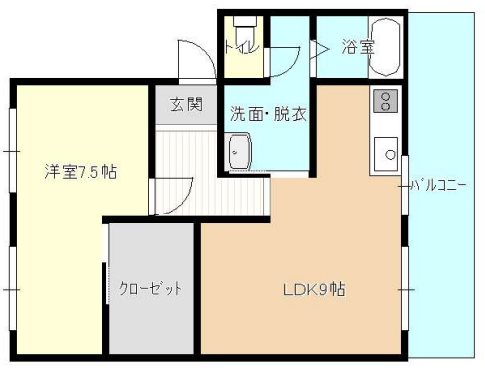 キブネハイツ 間取り図