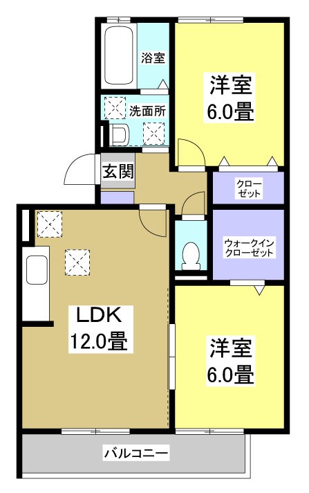 レフィナード 101号室 間取り